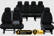 Peugeot Boxer méretpontos üléshuzat – 7 személyes duplakabinos furgonokhoz  